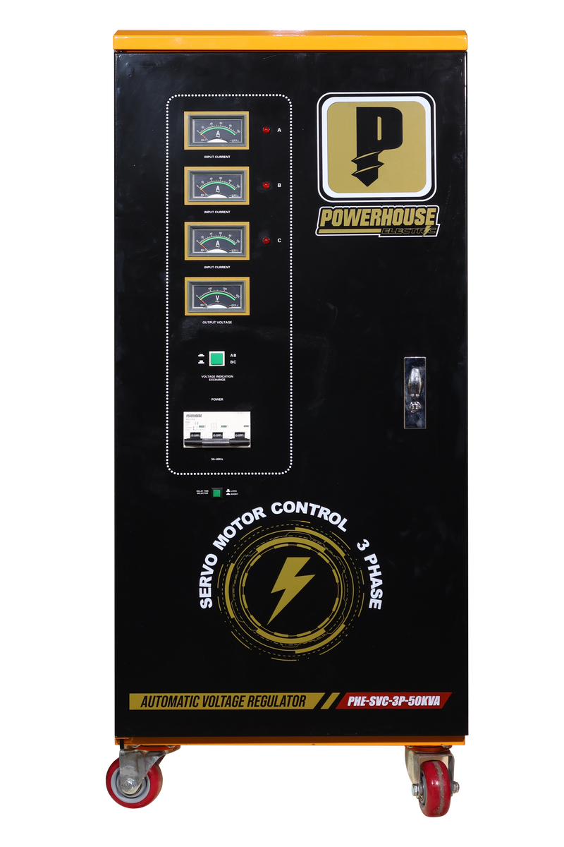 Load image into Gallery viewer, Three Phase Automatic Voltage Regulator (Servo Motor Control) 50,000VA
