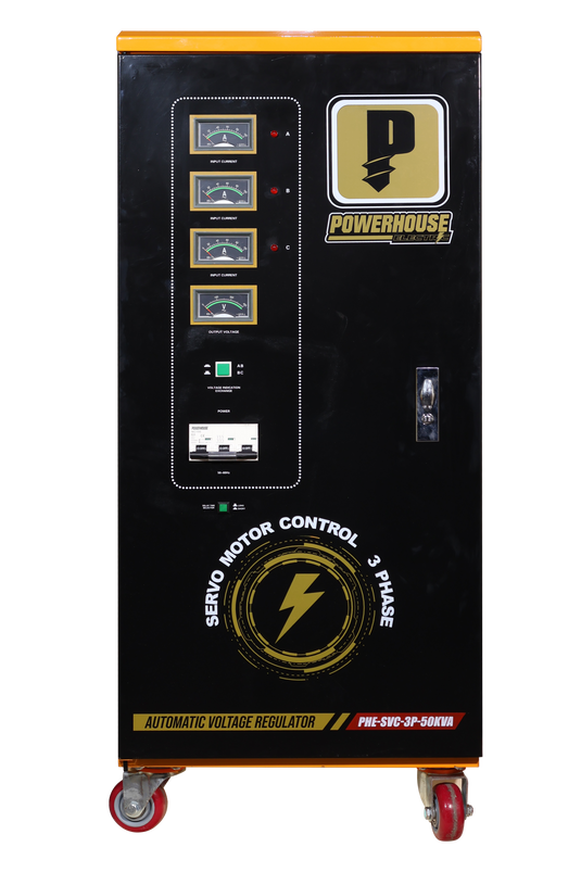 Three Phase Automatic Voltage Regulator (Servo Motor Control) 50,000VA