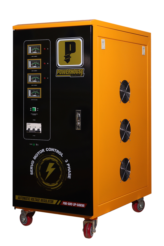 Three Phase Automatic Voltage Regulator (Servo Motor Control) 50,000VA