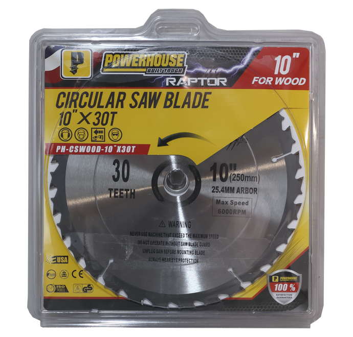 Circular Saw Blade Carbide Tip for Wood - 10X30T