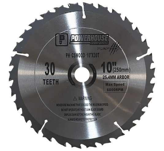 CIRCULAR SAW BLADE - CARBIDE TIP FOR WOOD PH-CSWOOD10X30T