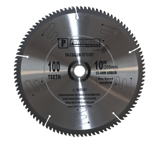 CIRCULAR SAW BLADE CARBIDE TIP FOR ALUMINUM - PH-CSALUM10X100T