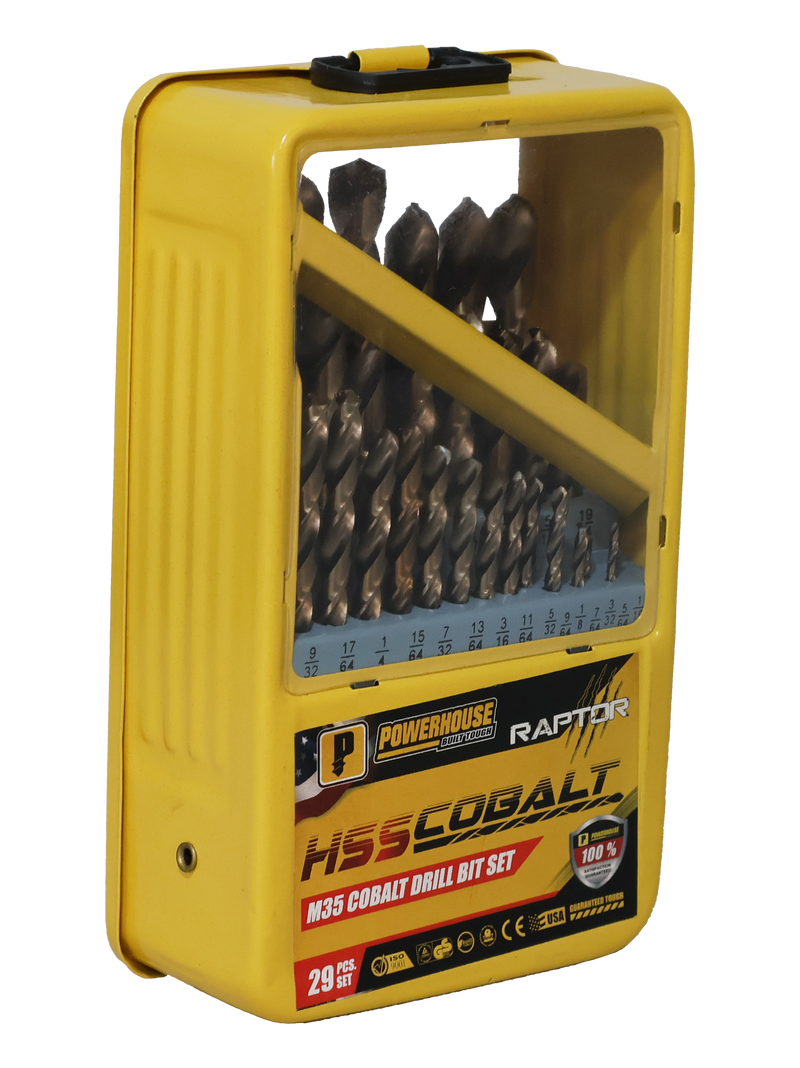 Load image into Gallery viewer, Powerhouse ANSI M35 Cobalt Jobber Drill Bit Tube Pack (Metric)
