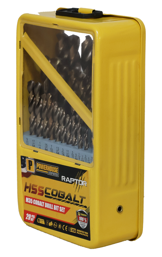 Powerhouse ANSI M35 Cobalt Jobber Drill Bit Tube Pack (Metric)