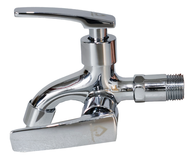 Load image into Gallery viewer, CHROME ALLOY 2 WAY BIB TAP FAUCET LEVER HANDLE- WH230441
