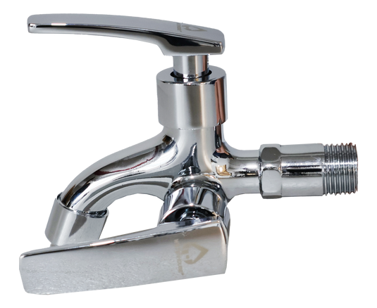 CHROME ALLOY 2 WAY BIB TAP FAUCET LEVER HANDLE- WH230441