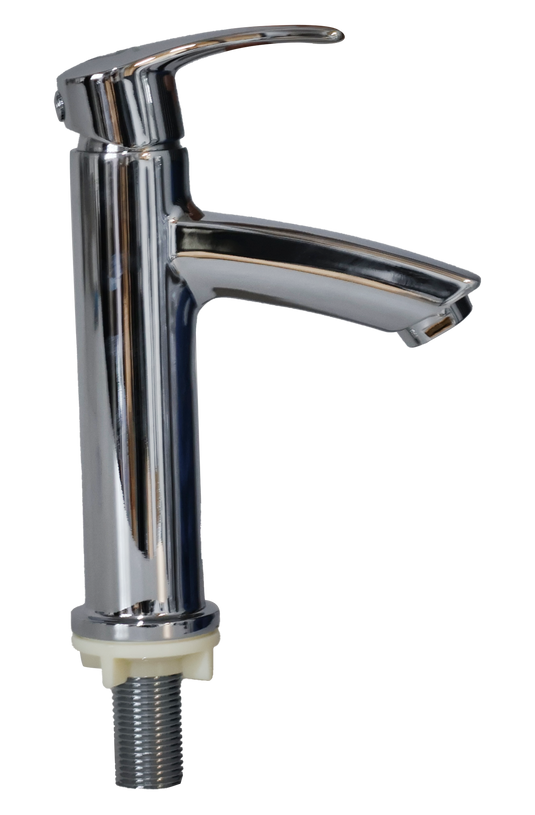 GOOSENECK SINK FAUCET CHROME ALLOY -  WH-CALF-001