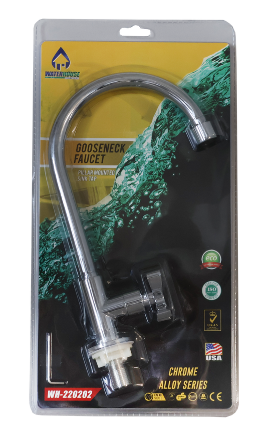 GOOSENECK SINK TYPE 21" FAUCET LONG LEVER HANDLE - WH220202