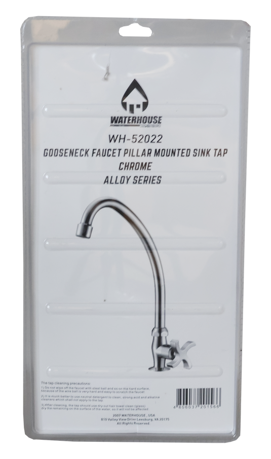 GOOSENECK SINK TYPE 18" FAUCET (CROSS HANDLE) - WH52022