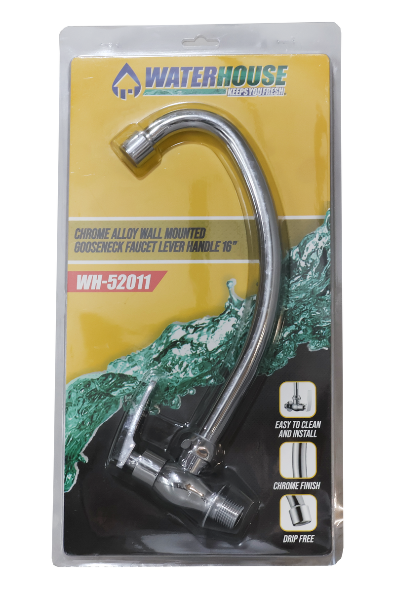 Load image into Gallery viewer, GOOSENECK WALL TYPE 16&quot; FAUCET LEVER HANDLE - WH52011
