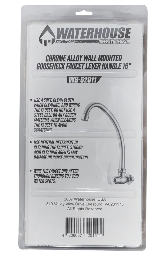 GOOSENECK WALL TYPE 16" FAUCET LEVER HANDLE - WH52011