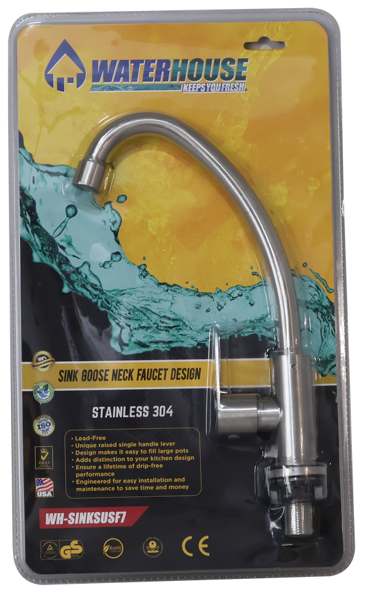 GOOSENECK FAUCET DESIGN F7 - WH-SINKSUSF7