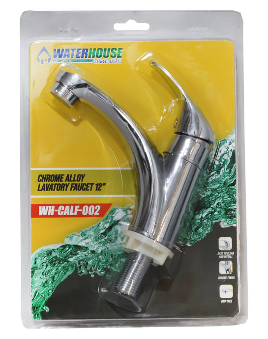 GOOSENECK SINK FAUCET 002 CHROME ALLOY - WH-CALF-002
