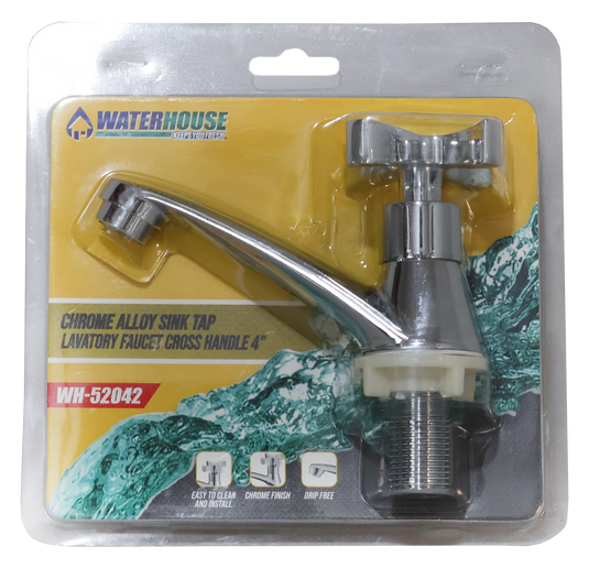 SINK TAP LAVATORY FAUCET 4" CROSS HANDLE - WH-52042