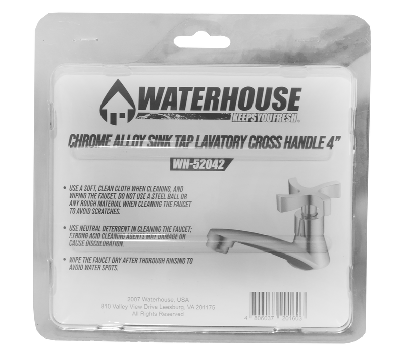 Load image into Gallery viewer, SINK TAP LAVATORY FAUCET 4&quot; CROSS HANDLE - WH-52042
