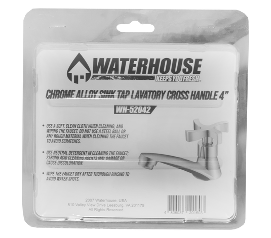 SINK TAP LAVATORY FAUCET 4" CROSS HANDLE - WH-52042