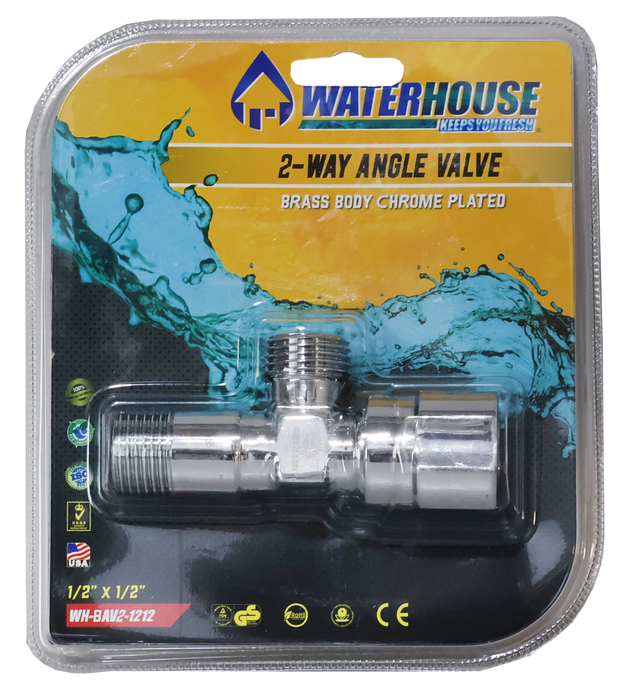 2-Way Brass Angle Valve (WH-BAV2-1212)
