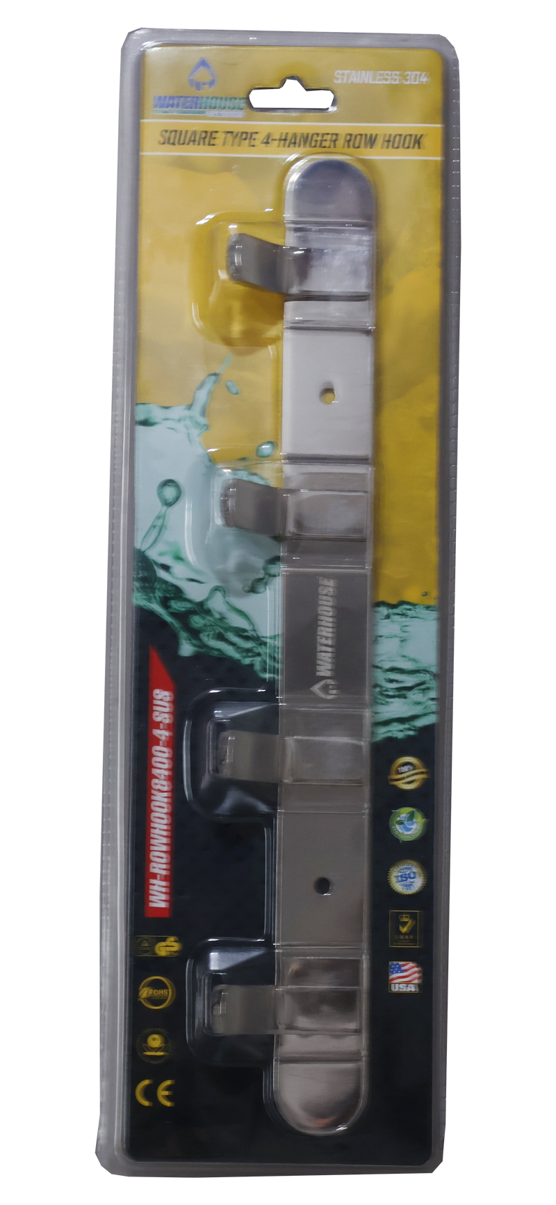 Load image into Gallery viewer, ROUND TYPE ROW HOOK STAINLESS 304 - WH-ROWHOOK8300-4-SUS
