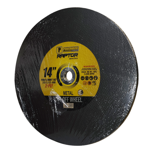 RAPTOR SERIES ABRASIVE CUT-OFF WHEEL FOR METAL 2-PLY - PHRS-CWMT-142