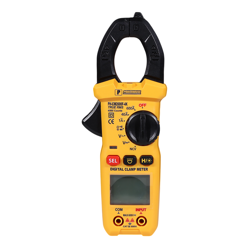 Digital Clamp Meter 4,000 Counts – Powerhouse Tools