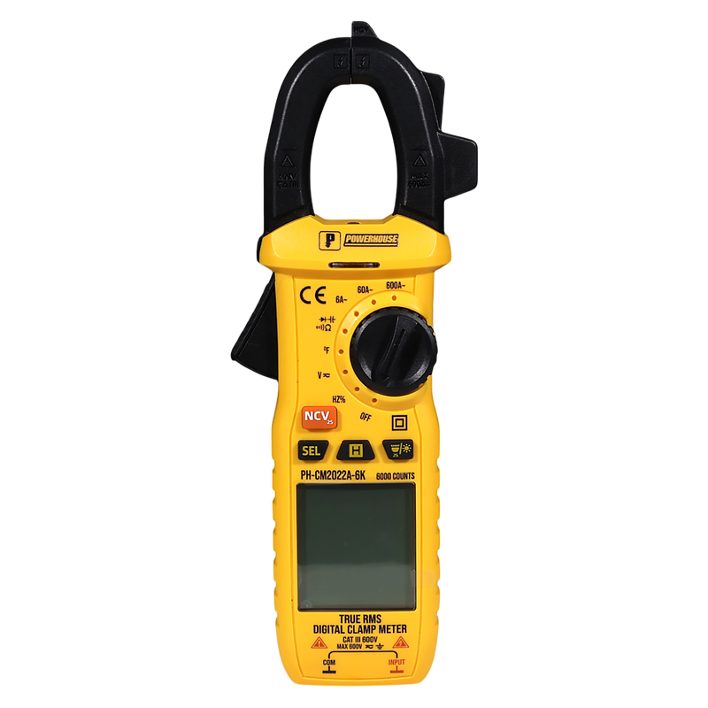 Digital Clamp Meter 6000 Counts – Powerhouse Tools
