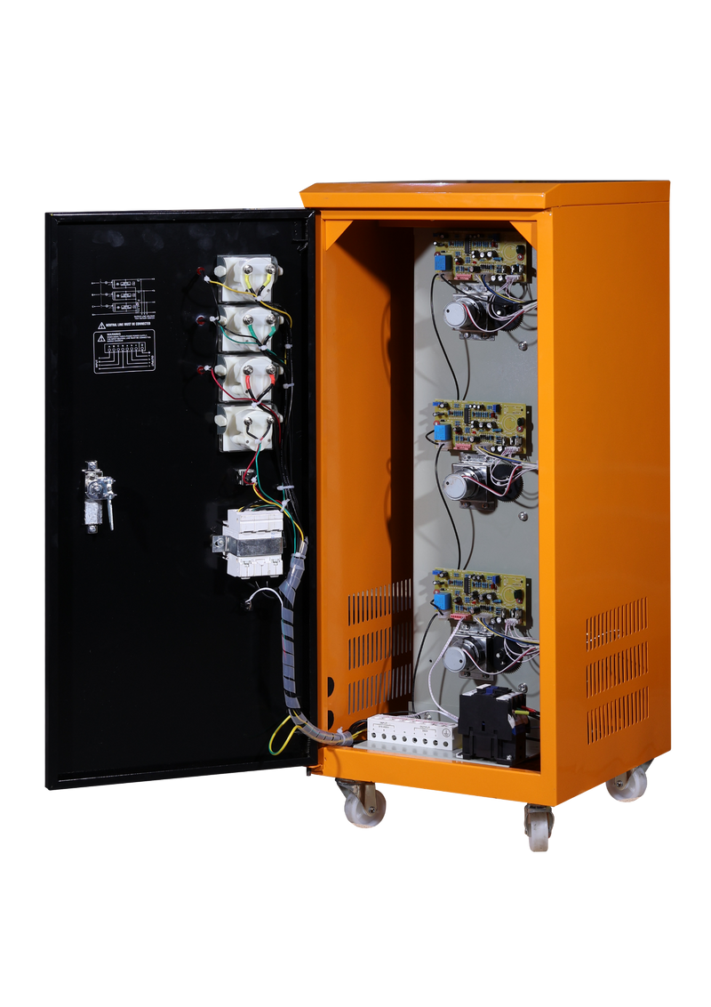 Load image into Gallery viewer, Three Phase Automatic Voltage Regulator (Servo Motor Control) 9,000VA
