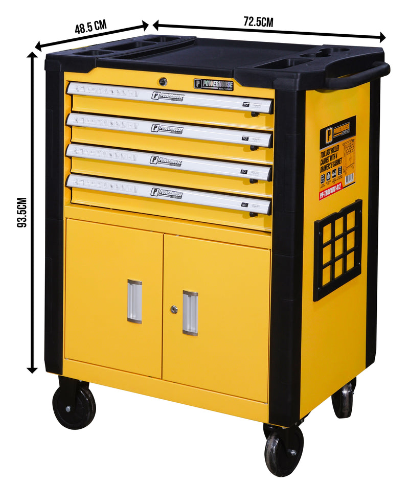 Load image into Gallery viewer, Tool Box Roller Cabinet With 4 Drawers and Cabinet

