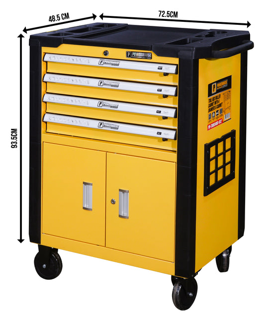 Tool Box Roller Cabinet With 4 Drawers and Cabinet