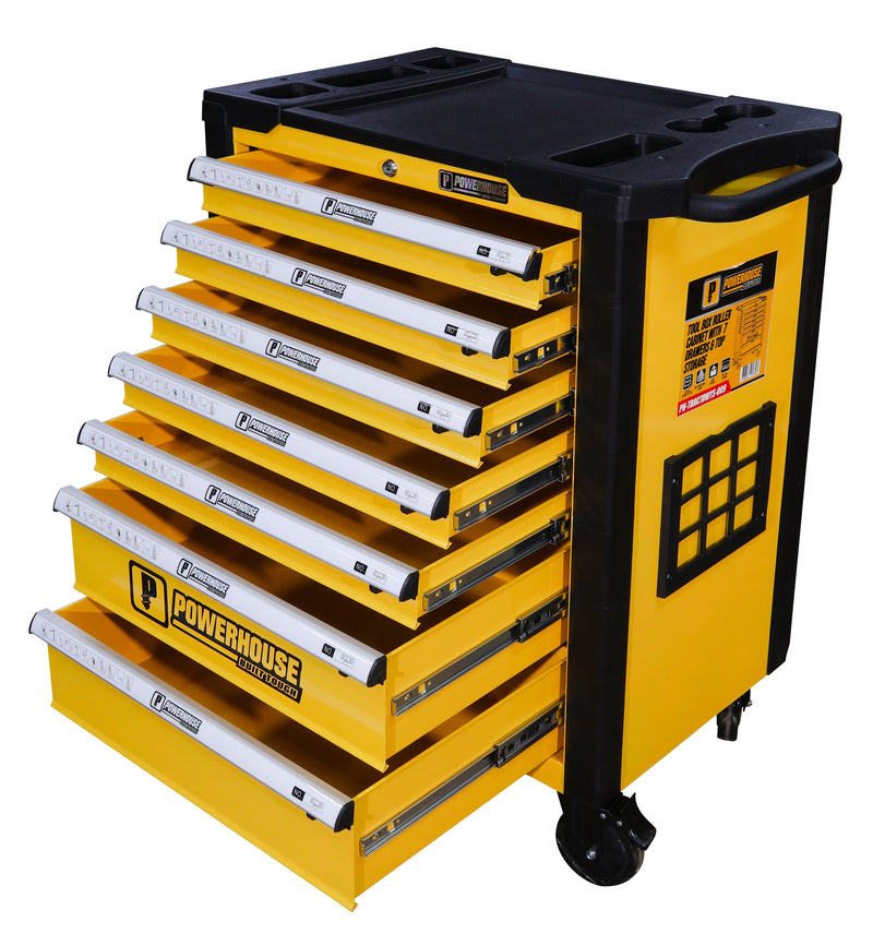 Load image into Gallery viewer, Tool Box Roller Cabinet With 7 Drawers &amp; Top Storage
