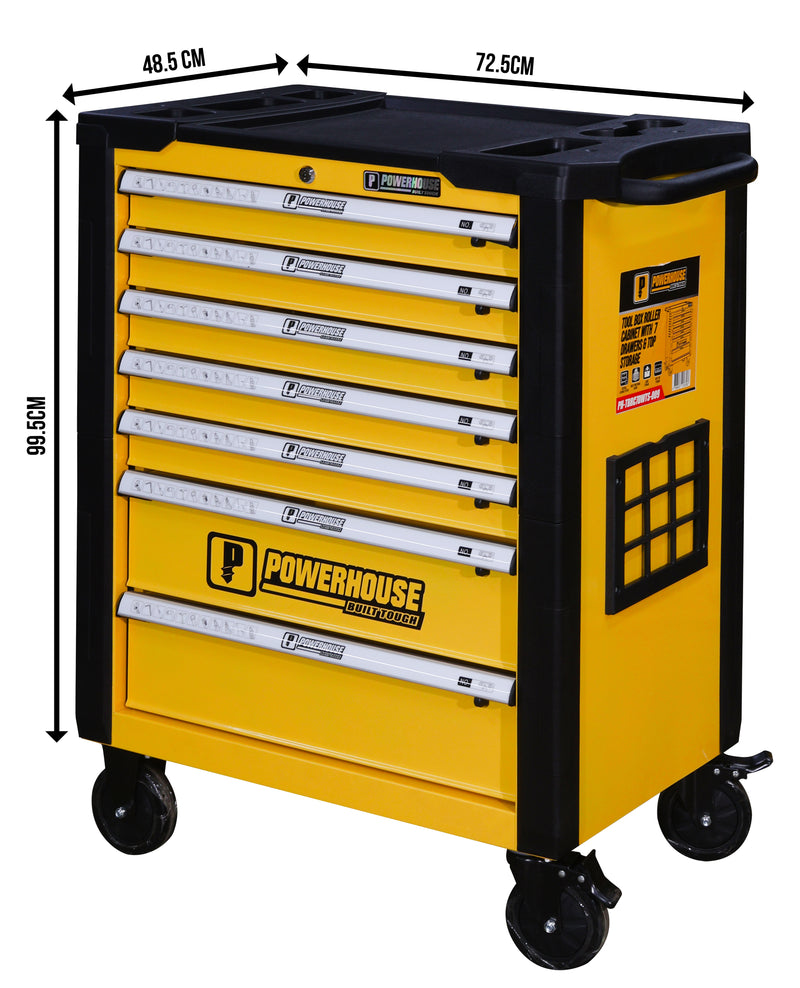 Load image into Gallery viewer, Tool Box Roller Cabinet With 7 Drawers &amp; Top Storage
