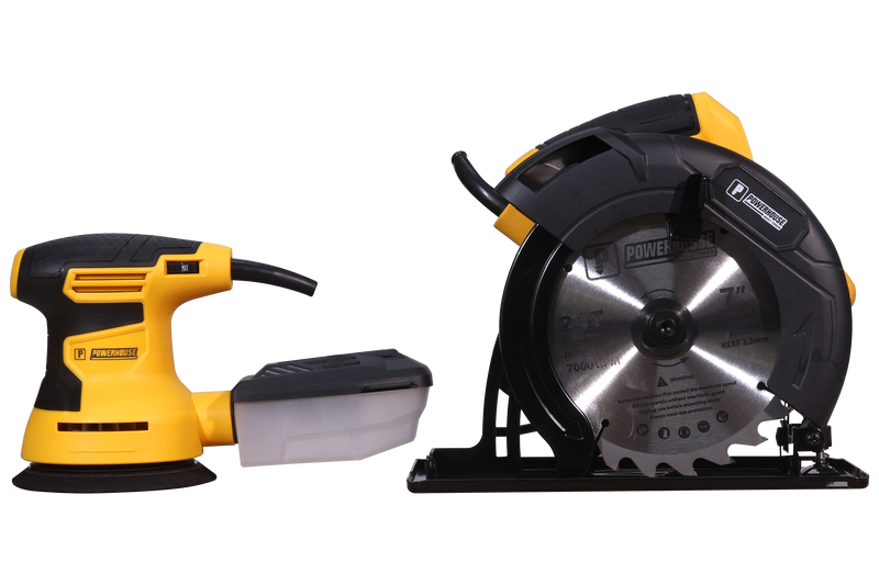 Load image into Gallery viewer, Power Combo: Circular Saw 1,400W and Random Orbital Sander 400W Set
