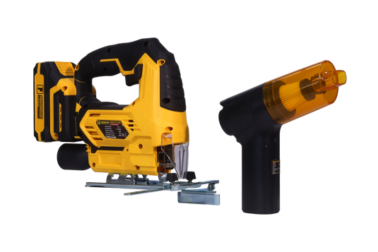 Power Combo: Cordless Jigsaw 20V and Portable Vacuum Cleaner 55W Set