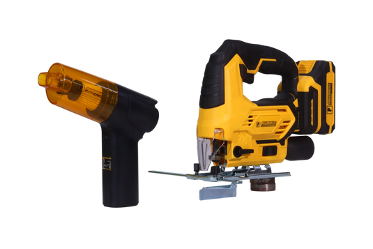 Power Combo: Cordless Jigsaw 20V and Portable Vacuum Cleaner 55W Set