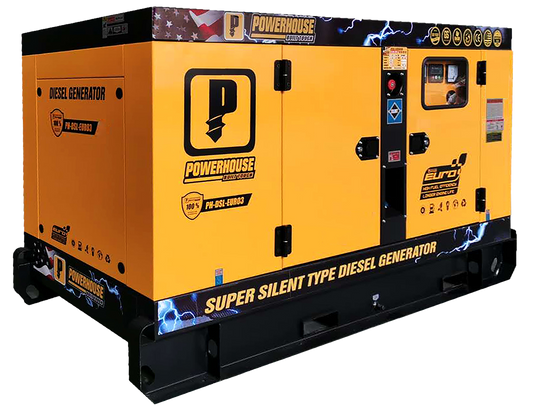 PowerHouse Diesel Generator Single Phase Water Cooled Super Silent Type w/ FAW Engine, Stamford Alternator & Deep Sea Controller 40 KVA