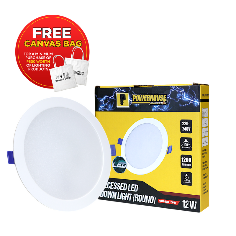 Load image into Gallery viewer, POWERHOUSE LED RECESSED DOWNLIGHT PHERP-RND-12W-DL
