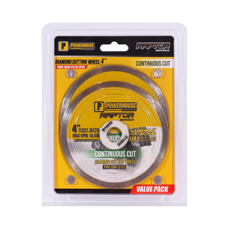 Load image into Gallery viewer, Value Pack Raptor Series Diamond Cutting Continuous Cut 4'' (110mm x 2.0mm)
