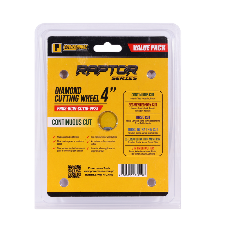 Load image into Gallery viewer, Value Pack Raptor Series Diamond Cutting Continuous Cut 4'' (110mm x 2.0mm)
