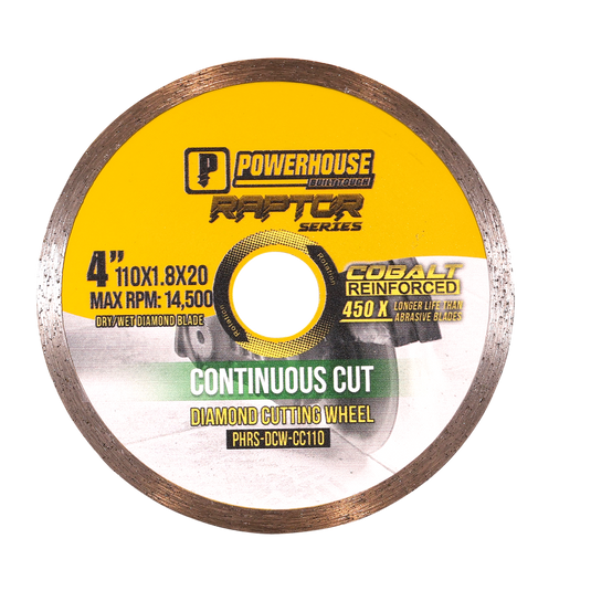 Value Pack Raptor Series Diamond Cutting Continuous Cut 4'' (110mm x 2.0mm)