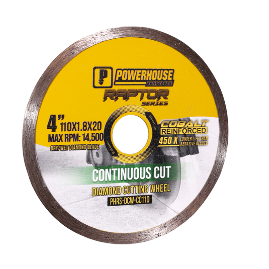 Value Pack Raptor Series Diamond Cutting Continuous Cut 4'' (110mm x 2.0mm)