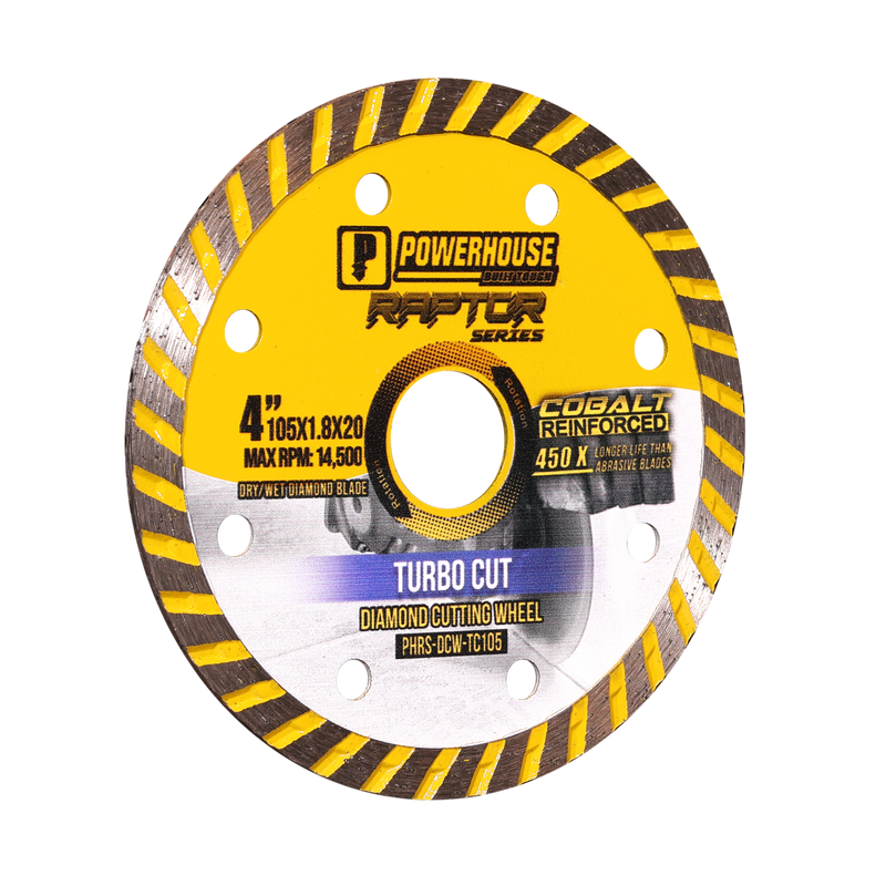 Load image into Gallery viewer, Value Pack Raptor Series Diamond Cutting Wheel Turbo Cut 4'' (105mm x 1.8mm)
