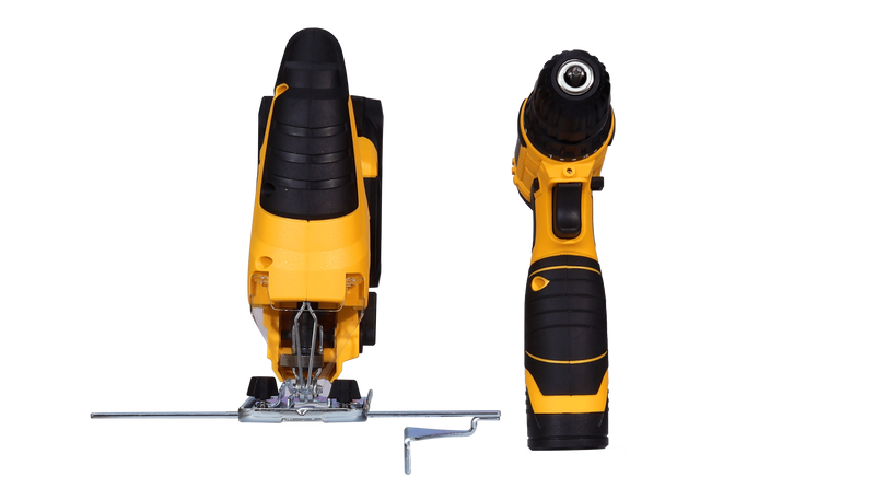 Load image into Gallery viewer, Power Combo 6: Cordless Jigsaw 20V and Cordless Drill/Driver 12V Set
