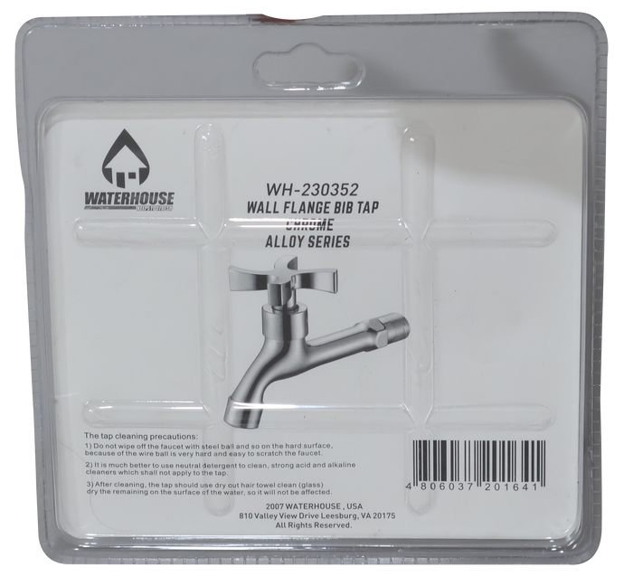 Bib Tap Sink Faucet 6” Cross Handle