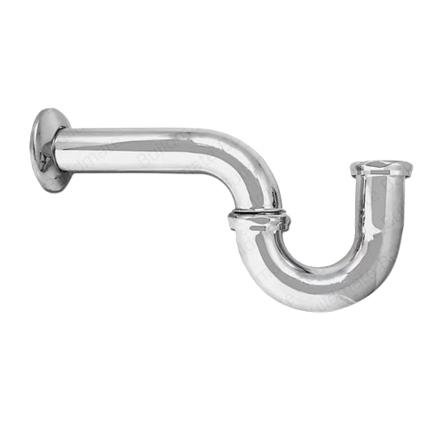 Stainless P-Trap w/ Brass American Nut 1-1/4