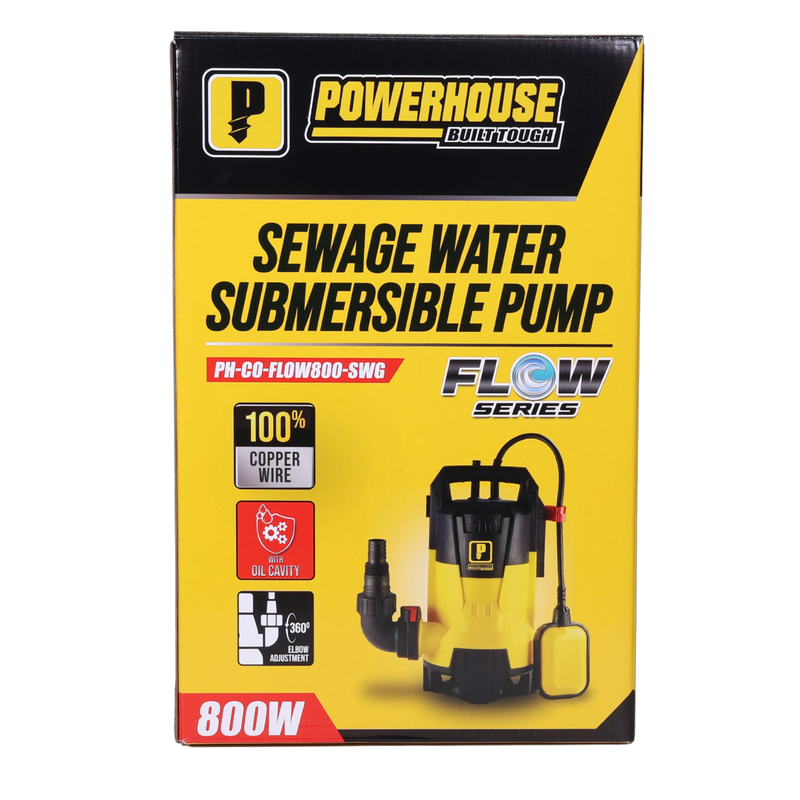 Load image into Gallery viewer, Powerhouse Sewage Water Submersible Pump 800W Flow Series
