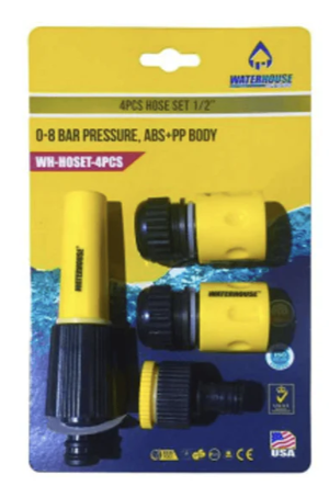 4Pcs Hose Set 1/2'' ABS+PP Body 0-8Bar