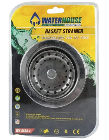 Load image into Gallery viewer, Stainless Basket Strainer w/ Tailpiece (Polished Surface) 4&quot; x 6&quot;
