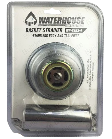 Load image into Gallery viewer, Stainless Basket Strainer w/ Tailpiece (Polished Surface) 4&quot; x 6&quot;
