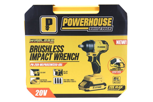 20V Brushless Impact Wrench 350N.M