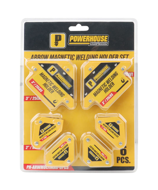 Powerhouse Arrow Magnetic Welding Holder Set 6PCS